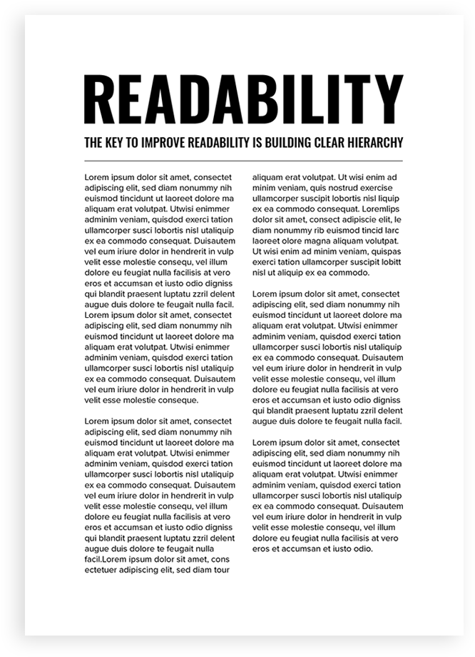 Typography Readability Hierarchy PNG Image