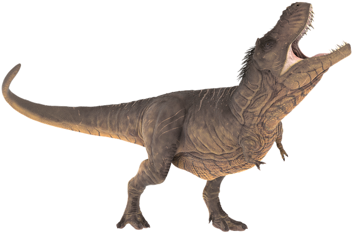 Tyrannosaurus Rex Roaring Pose PNG Image