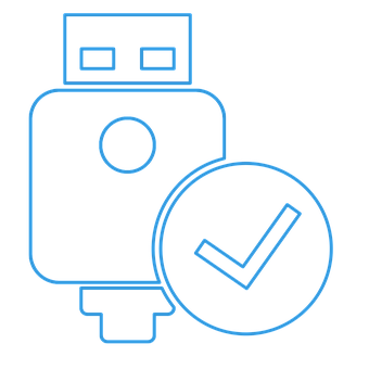 U S B Flash Drive Check Mark Icon PNG Image