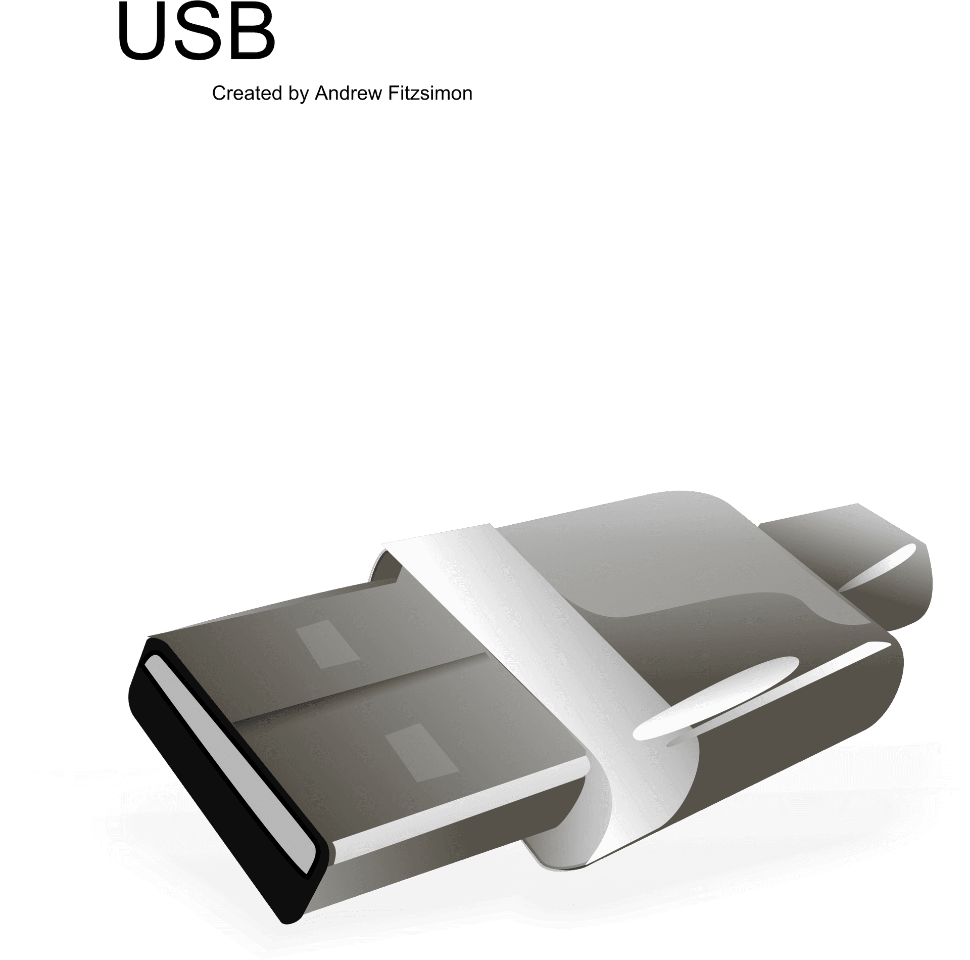 U S B Flash Drive Graphic PNG Image