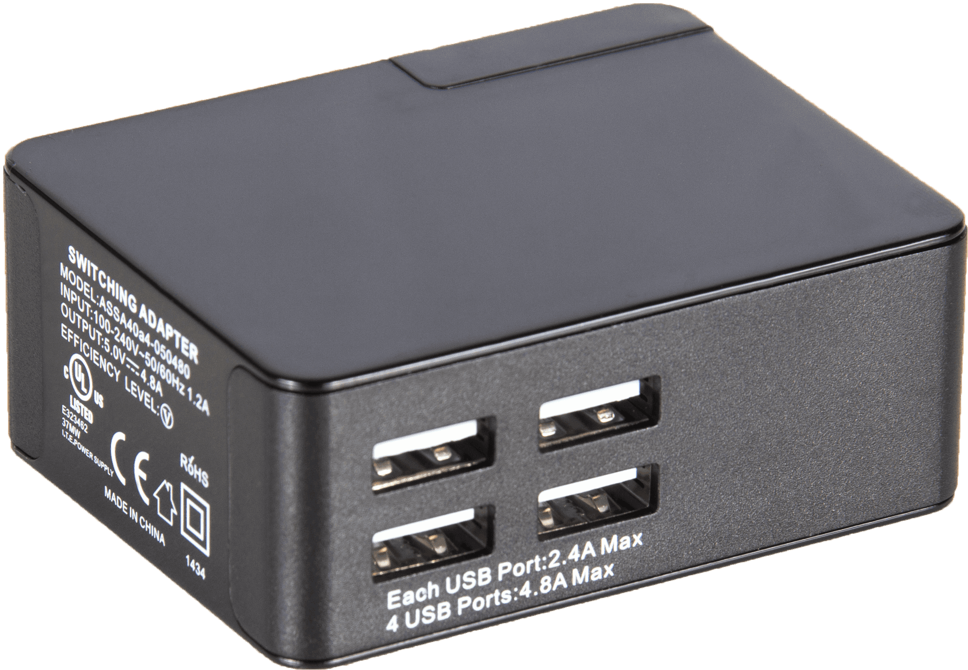 U S B Multi Port Adapter Black PNG Image