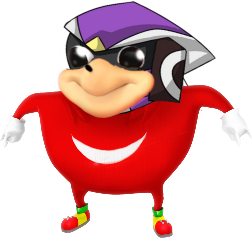 Ugandan Knuckles Meme Character PNG Image