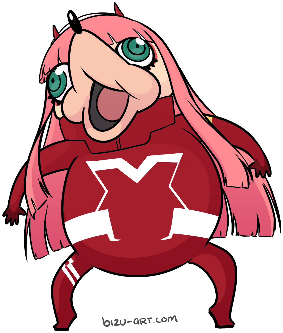 Ugandan Knuckles Zero Two Fusion PNG Image