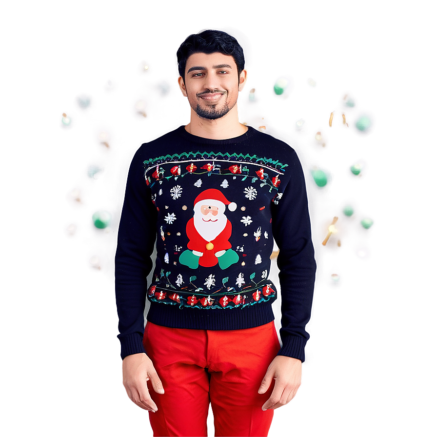 Ugly Christmas Sweater Day Celebration Png Qiv PNG Image