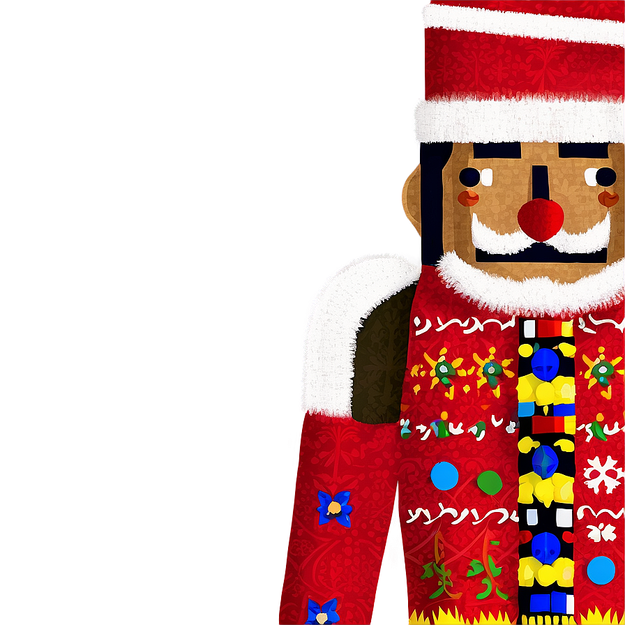 Ugly Christmas Sweater With Nutcracker Png 98 PNG Image