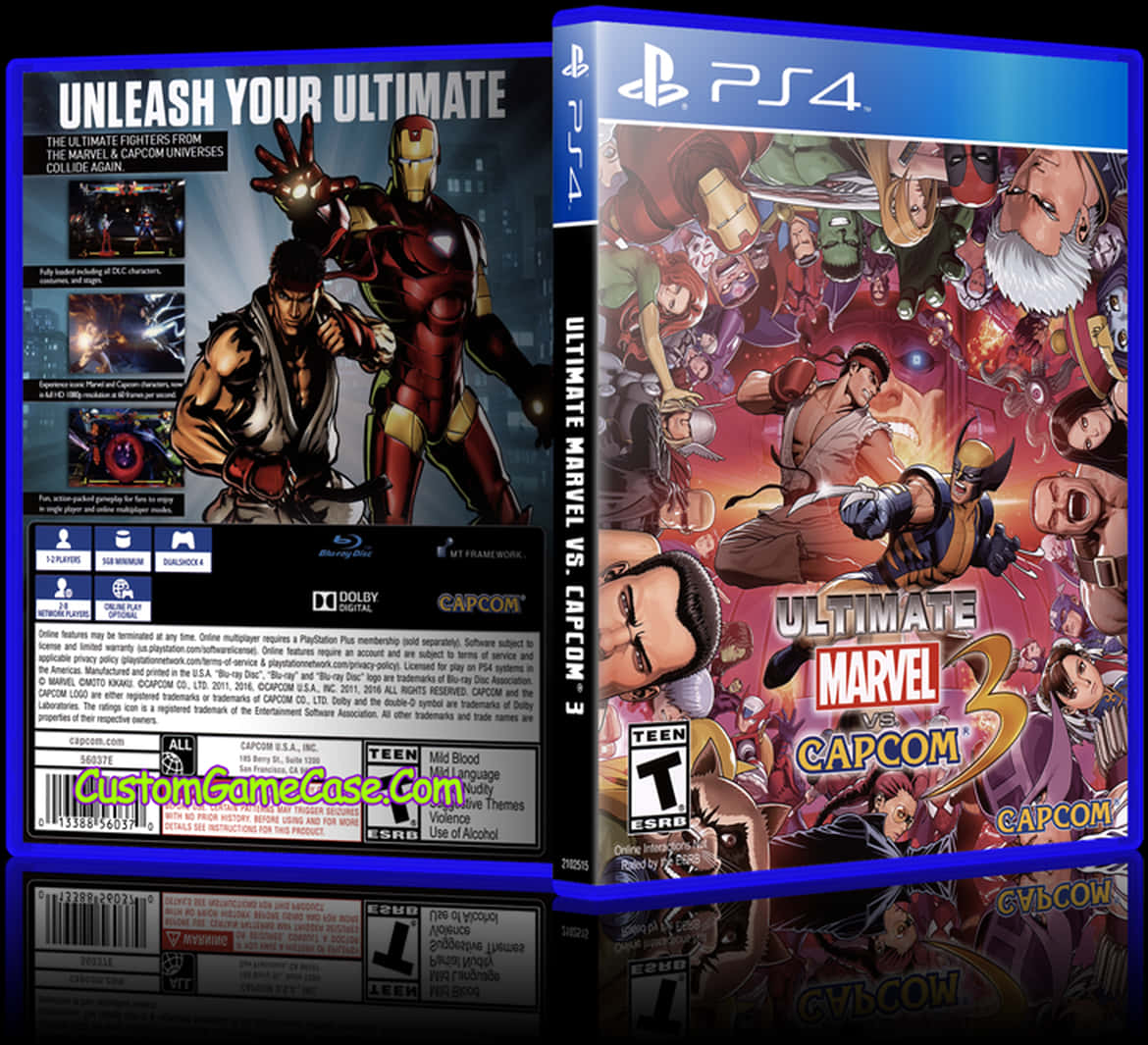 Ultimate Marvelvs Capcom3 P S4 Game Case PNG Image