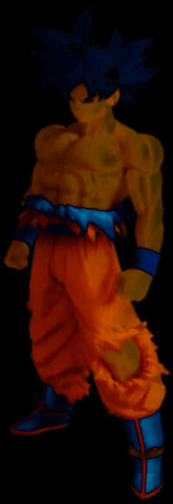 Ultra Instinct Goku Aura Glow PNG Image