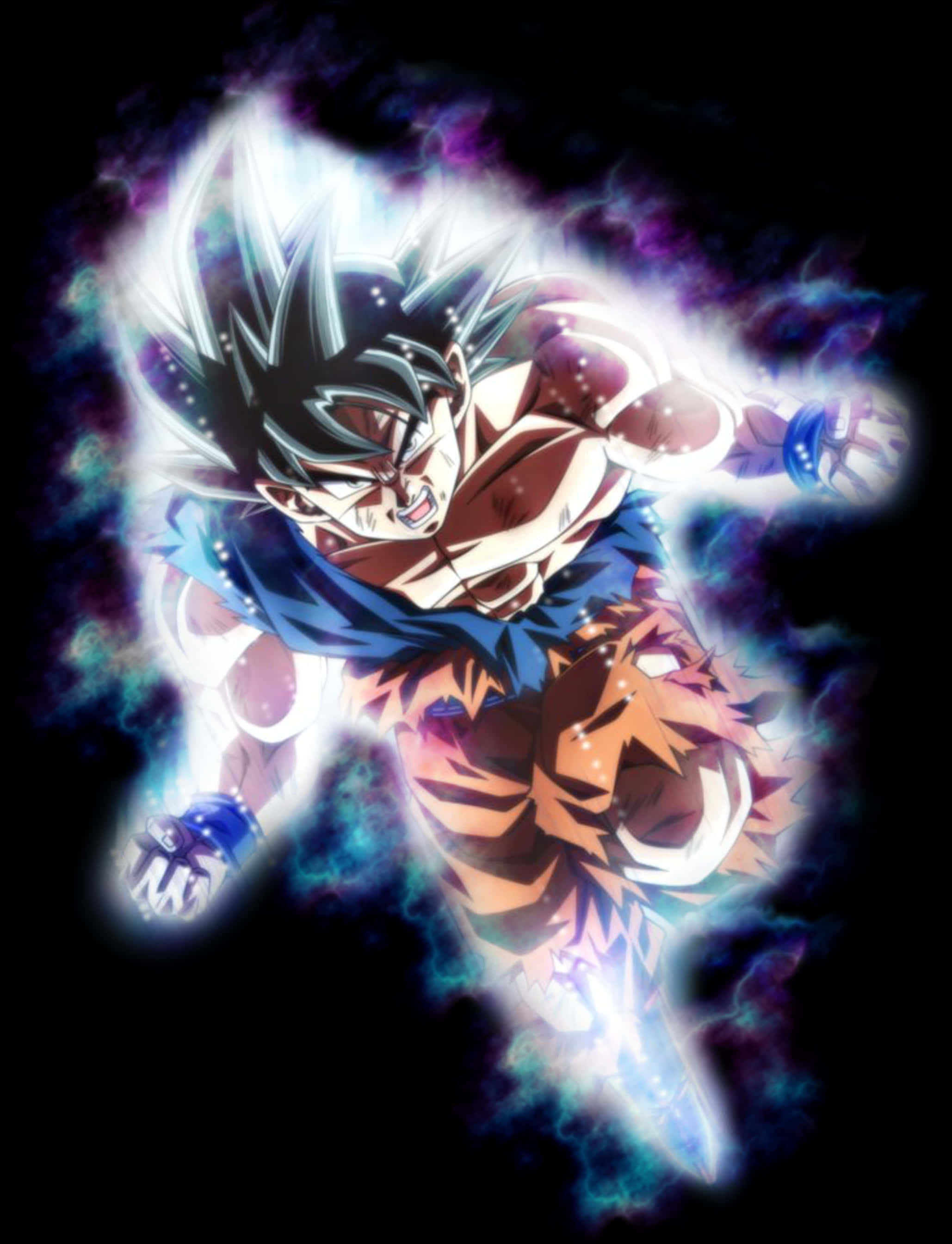 Ultra Instinct Goku Power Aura PNG Image