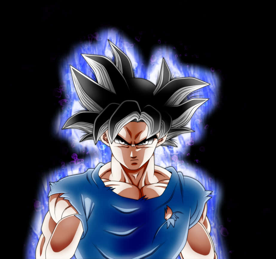 Ultra Instinct Goku Power Aura PNG Image