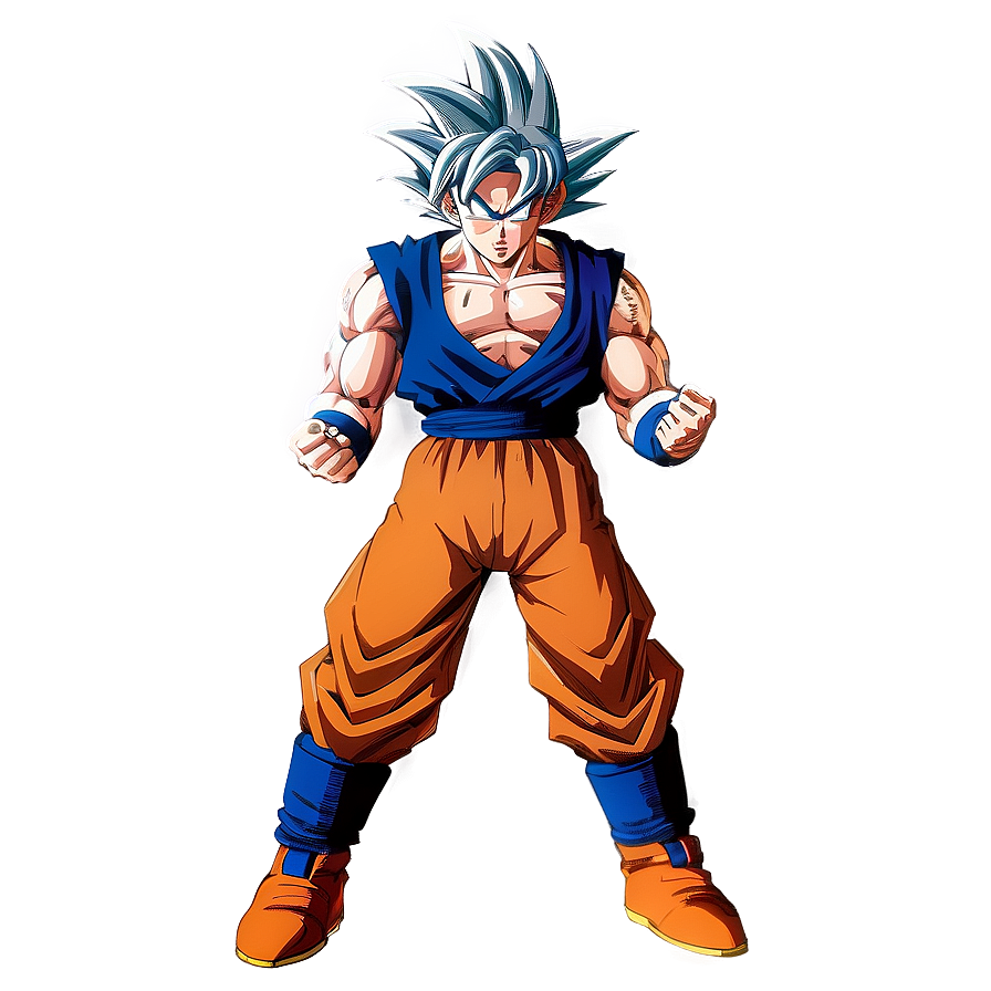 Ultra Instinct Goku Stance Png Kib PNG Image