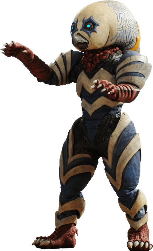 Ultraman Alien Character Model PNG Image