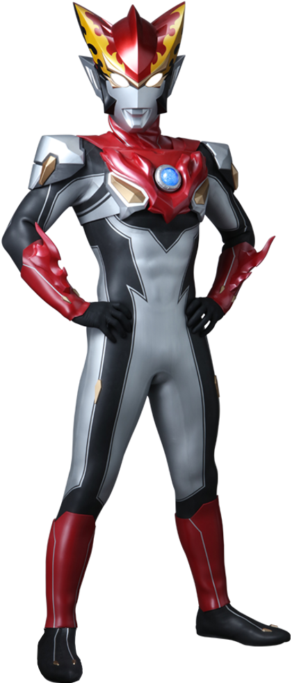 Ultraman Hero Pose PNG Image