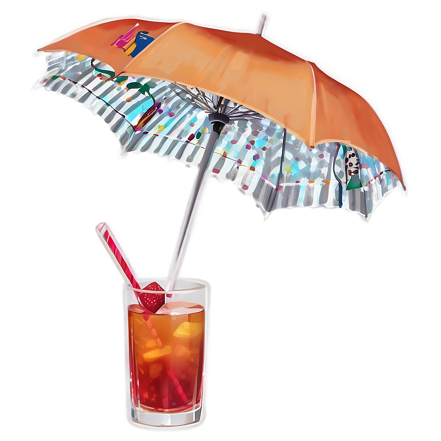 Umbrella In Cocktail Png 05232024 PNG Image