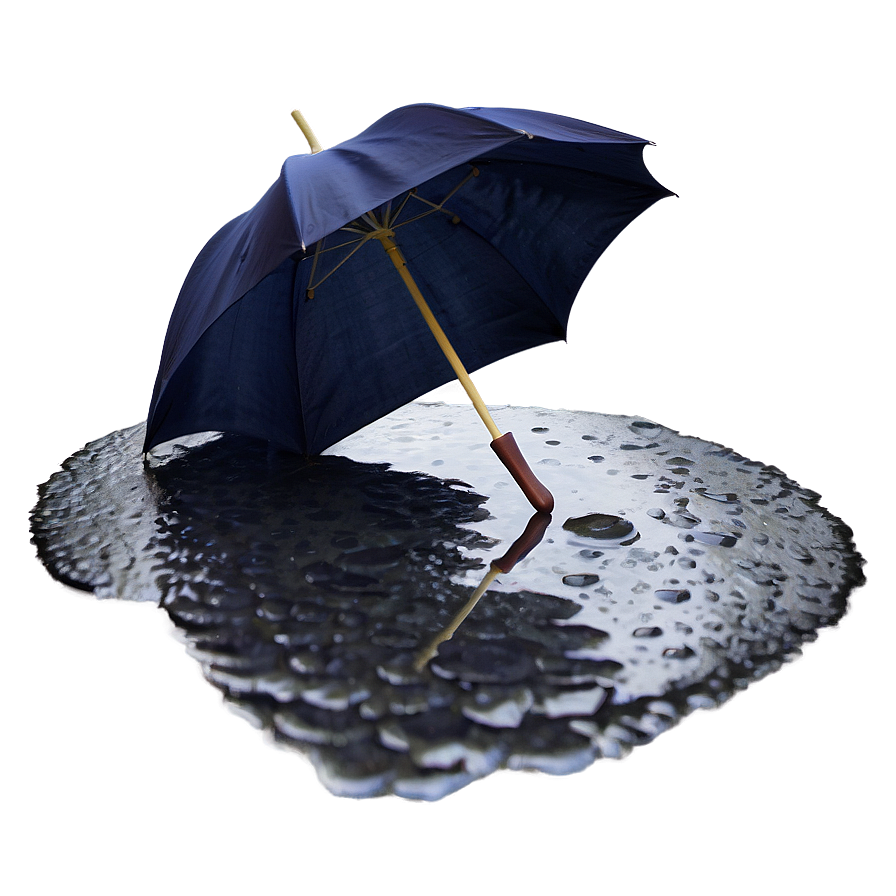 Umbrella In Puddle Png Shj PNG Image