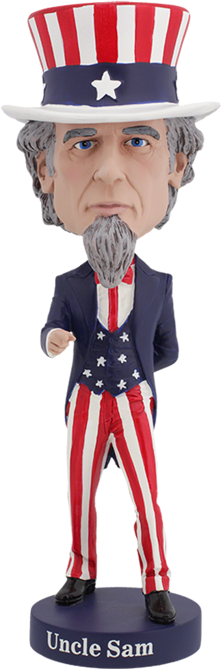 Uncle Sam Figurine Patriotic Decor PNG Image