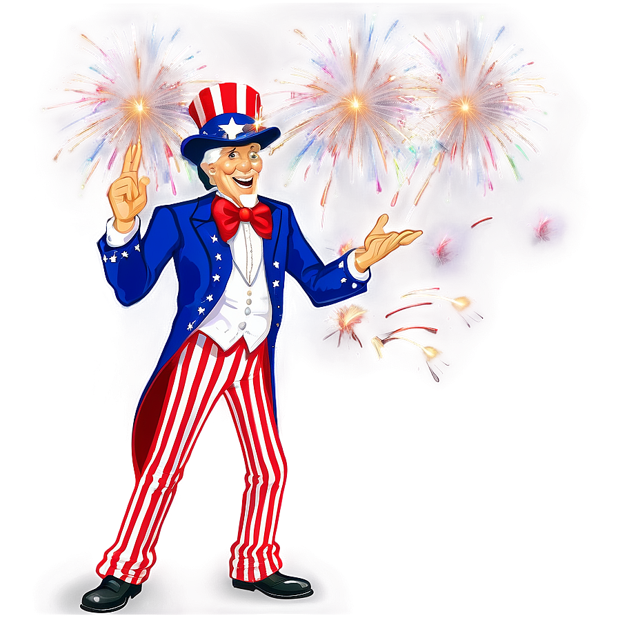 Uncle Sam Fireworks Png 06122024 PNG Image