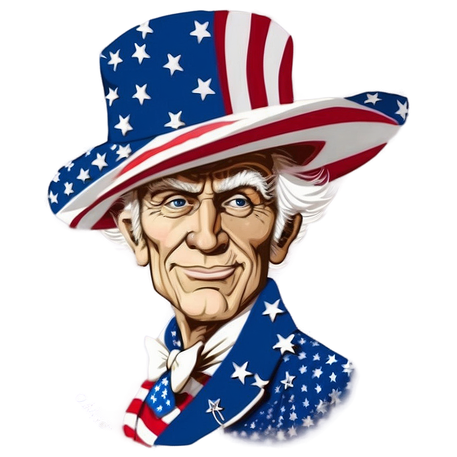 Uncle Sam Patriotic Png Fjg PNG Image