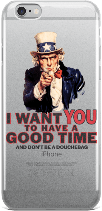 Uncle Sam Phone Case Design PNG Image