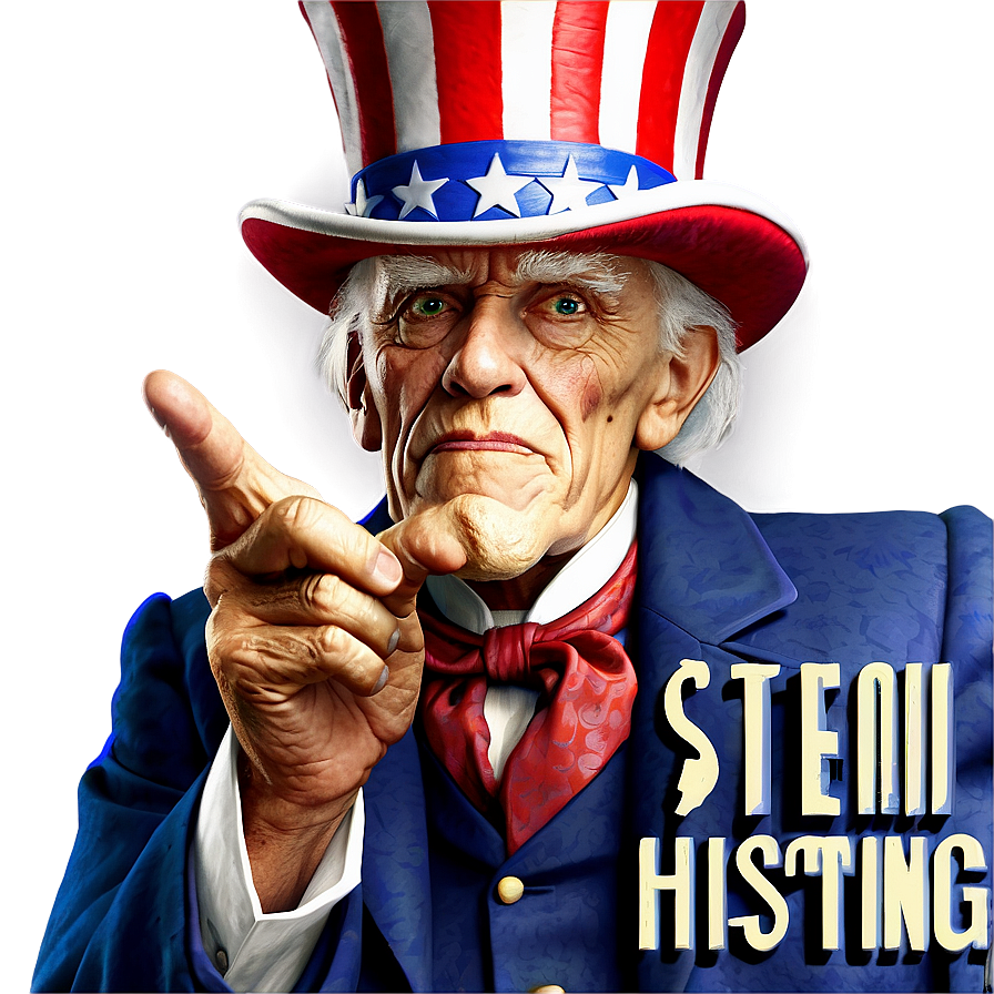 Uncle Sam Teaching History Png Hdm PNG Image