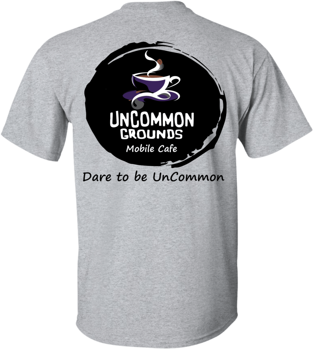 Uncommon Grounds Cafe Promotional T Shirt PNG Image