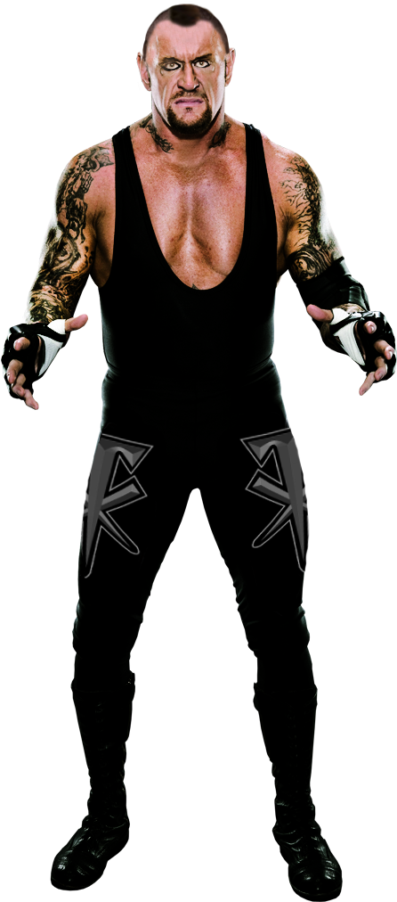 Undertaker Wrestling Superstar Pose PNG Image