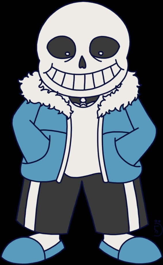 Undertale Sans Character Art PNG Image