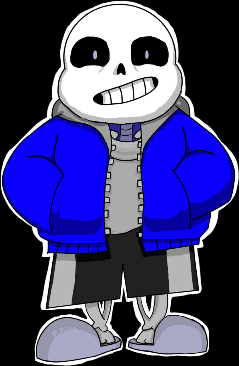 Undertale Sans Character Art PNG Image