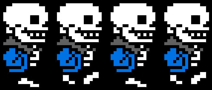 Undertale Sans Expressions Pixel Art PNG Image