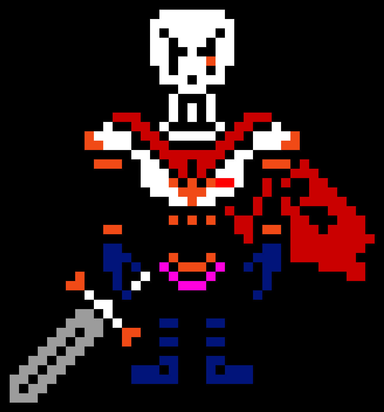 Undertale Sans Pixel Art PNG Image