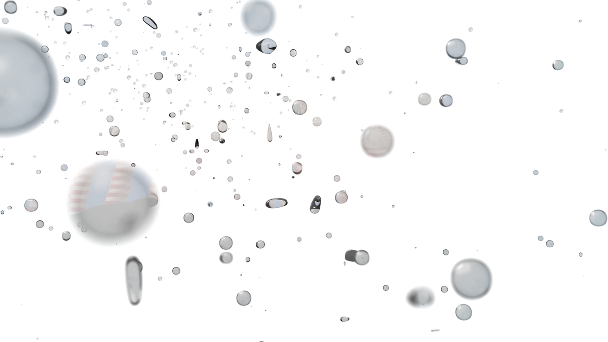 Underwater Bubbles Abstract PNG Image