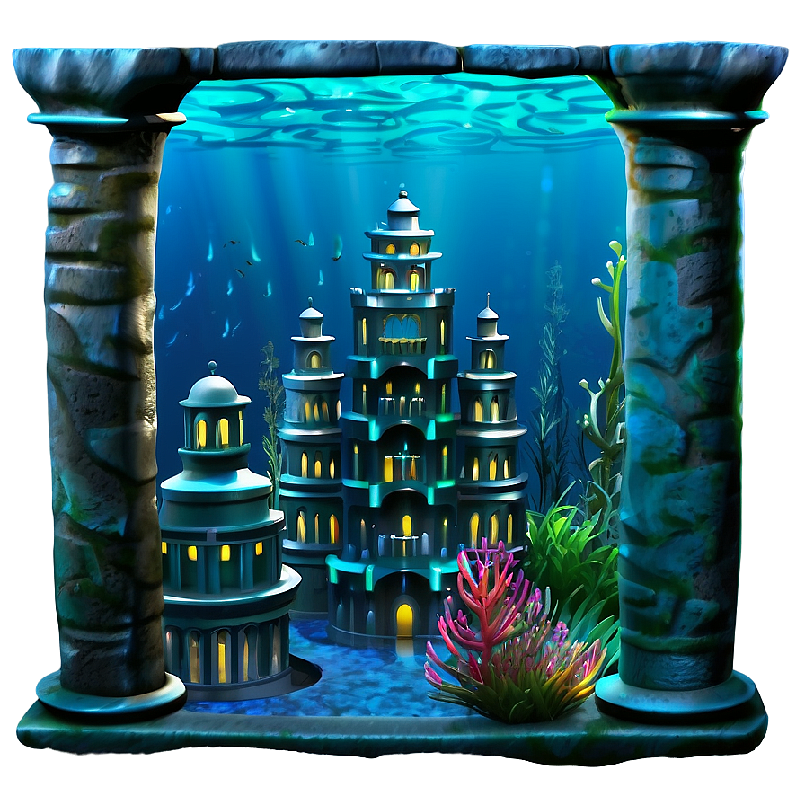 Underwater City Png 06232024 PNG Image