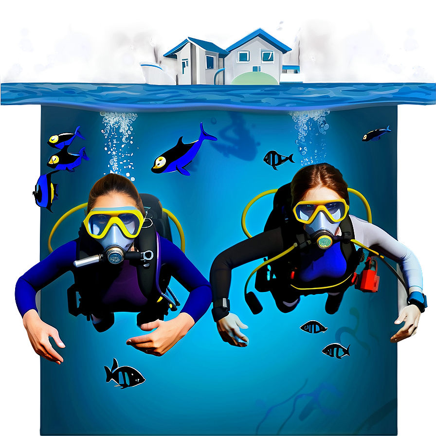 Underwater Diving Thrill Png Liu36 PNG Image