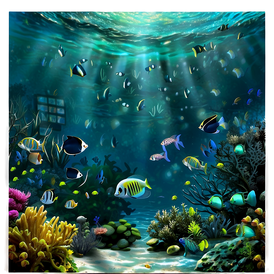 Underwater Ocean View Png Epw PNG Image