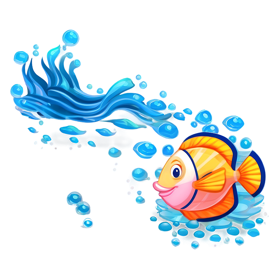 Underwater Scene Graphic Png Icg34 PNG Image