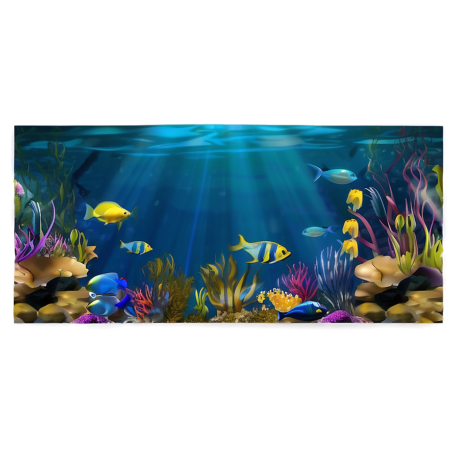 Underwater Scene Graphic Png Rph PNG Image