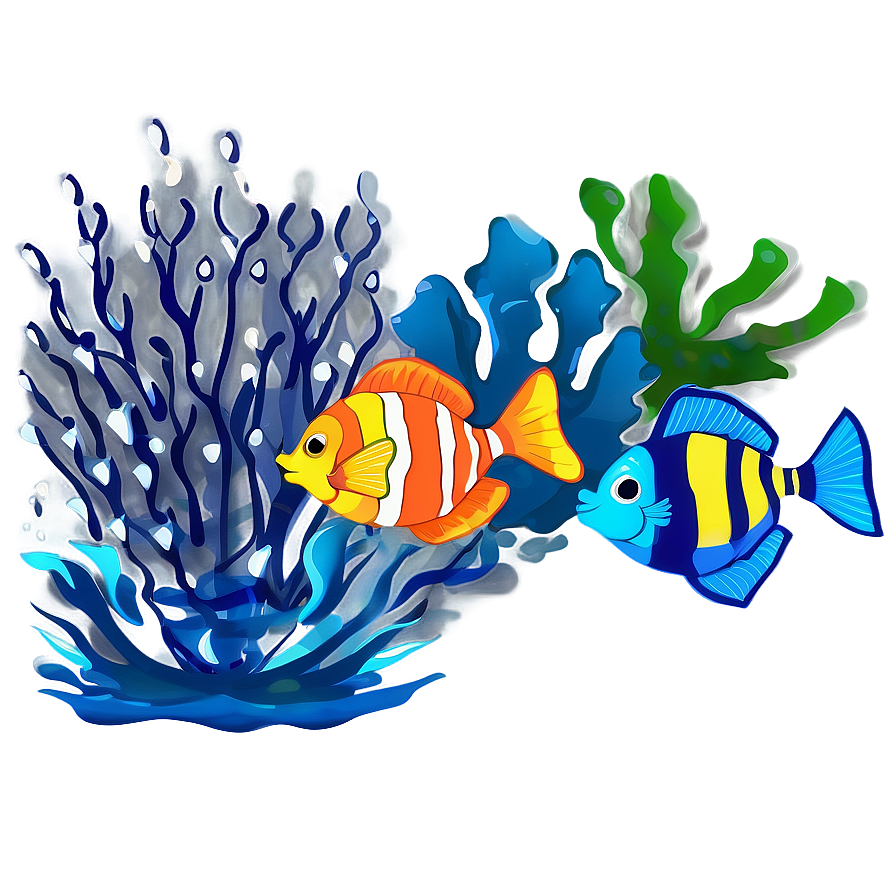 Underwater Scene Graphic Png Vna PNG Image