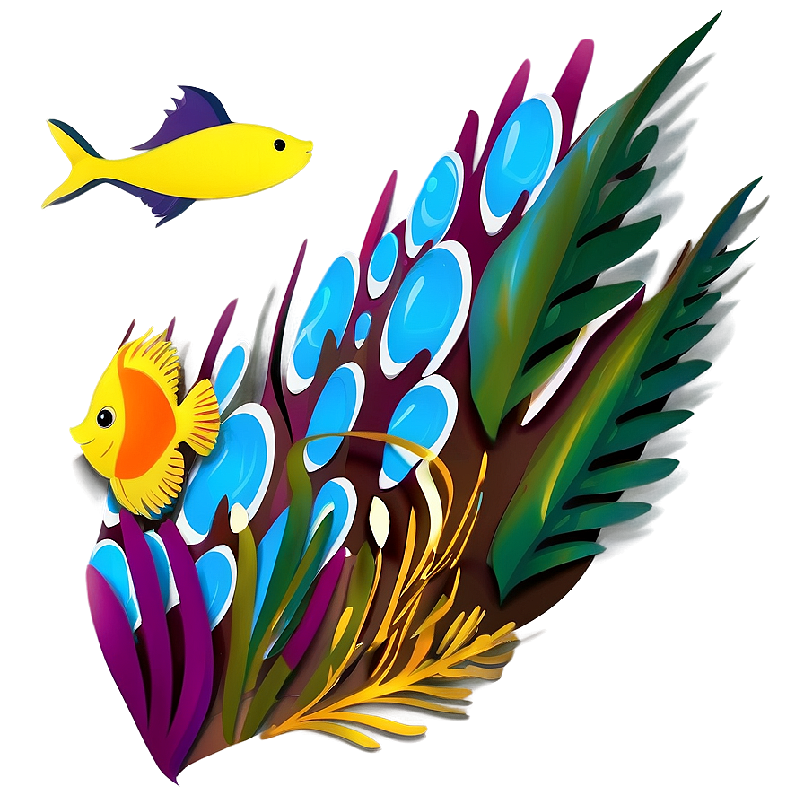 Underwater Scene Paper Cut Out Png Ypv21 PNG Image