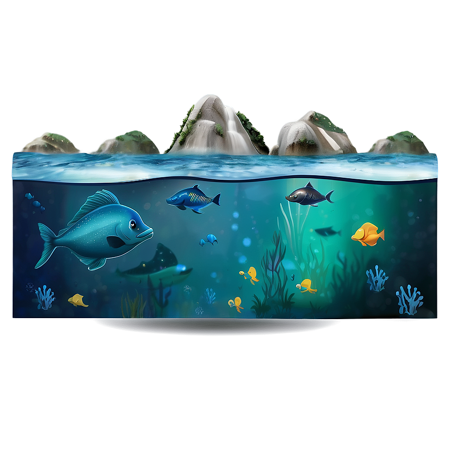 Underwater Scene Png Saf PNG Image