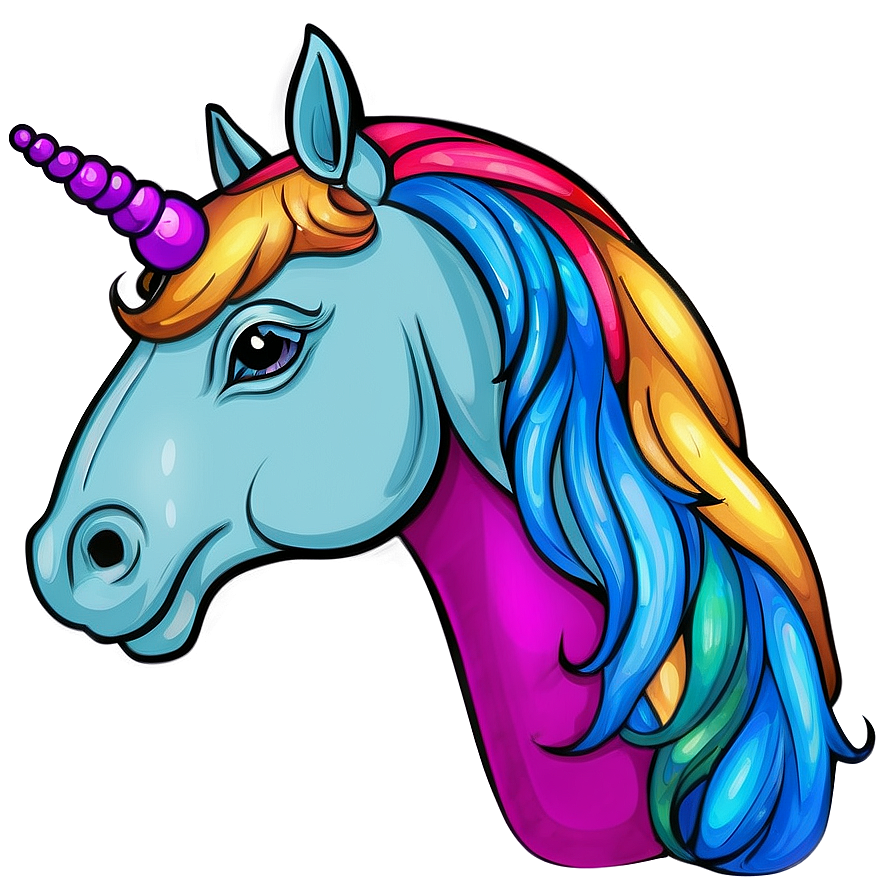 Unicorn Coloring Page Png Ave PNG Image