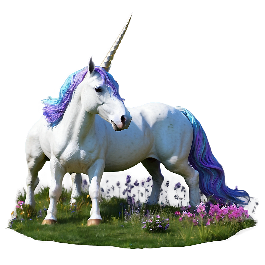 Unicorn Fantasy Landscape Png Lhc98 PNG Image