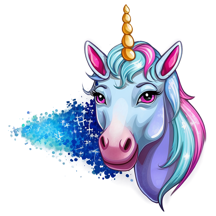 Unicorn Glitter Png Vsj PNG Image