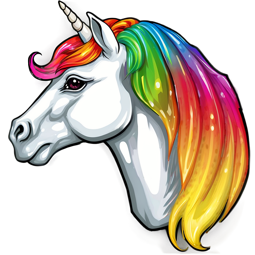 Unicorn With Rainbow Png Sby PNG Image