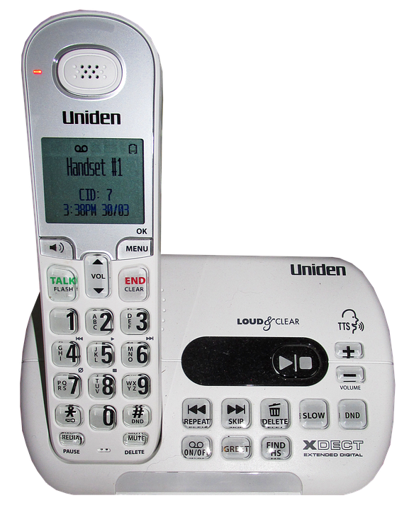 Uniden Cordless Phone Docked PNG Image