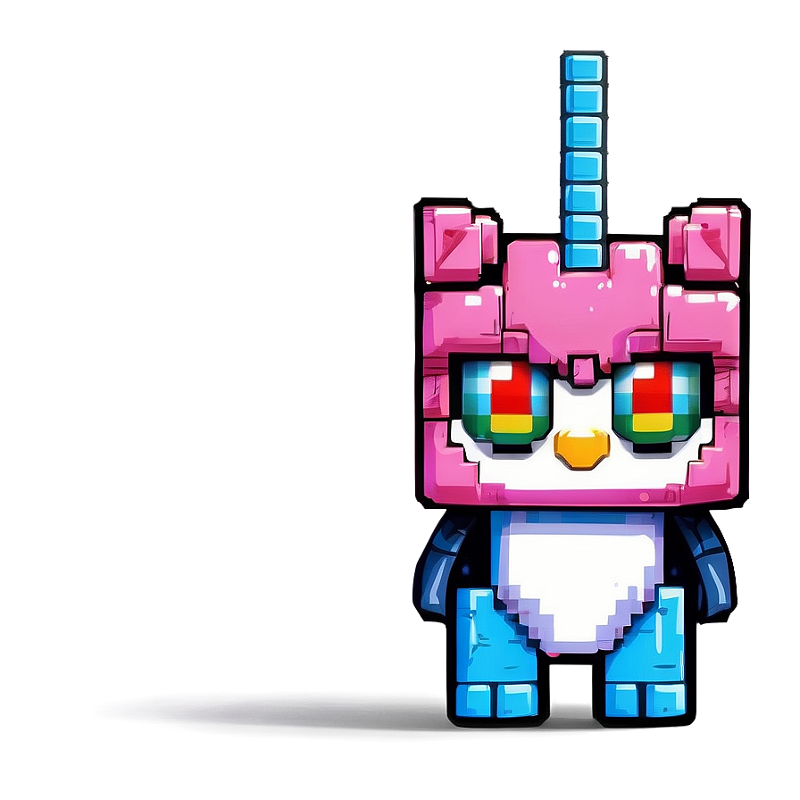 Unikitty Pixel Art Png Vso75 PNG Image