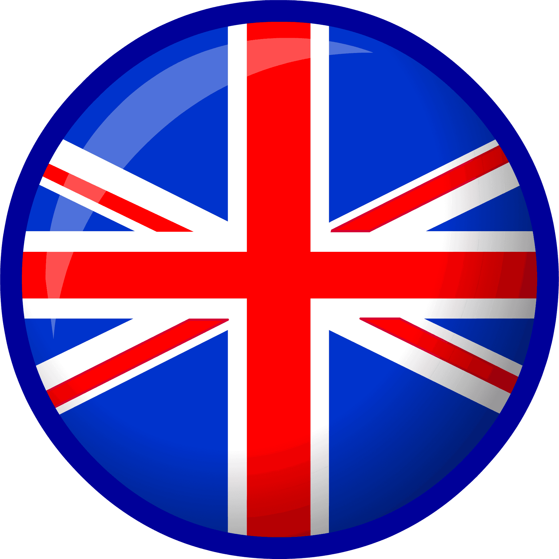 Union Jack Button Design PNG Image