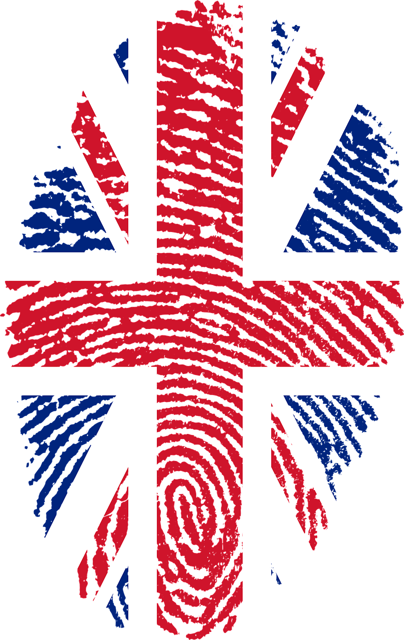 Union Jack Fingerprint Art PNG Image