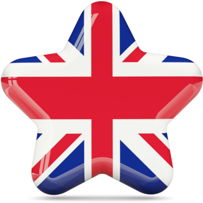 Union Jack Star Balloon PNG Image