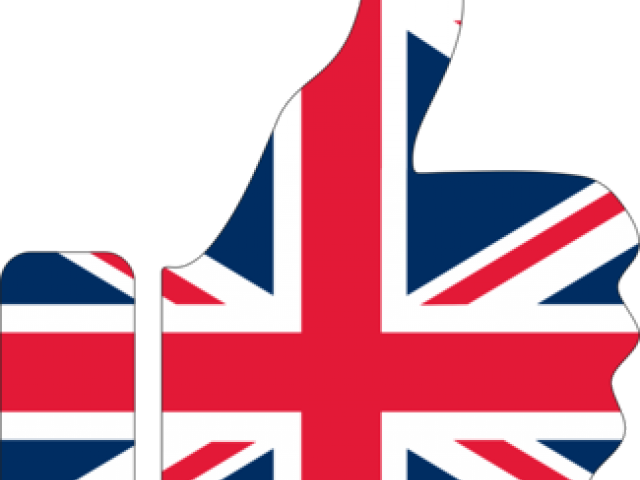 Union Jack Thumbs Up PNG Image