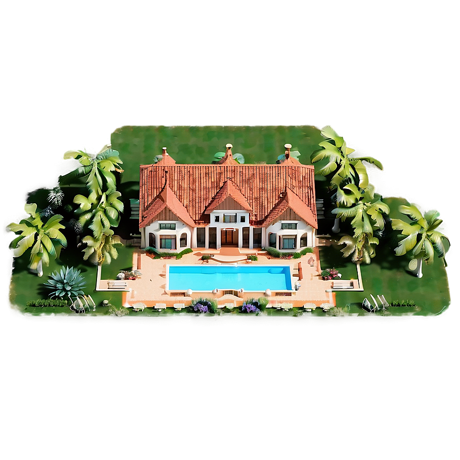 Unique Mansion Feature Png Iak PNG Image