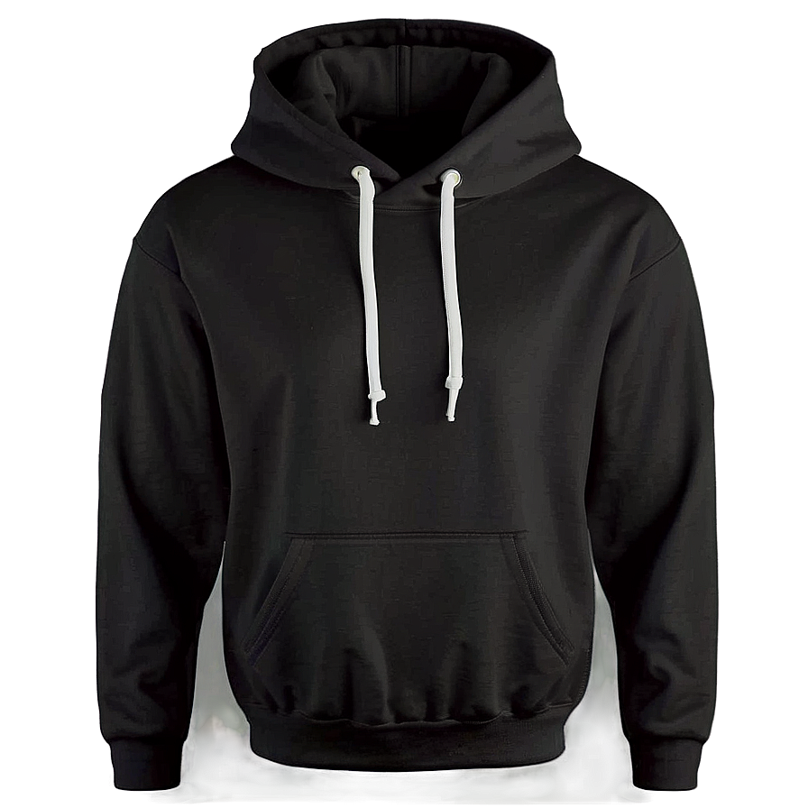 Unisex Black Hoodie Png Fhv61 PNG Image